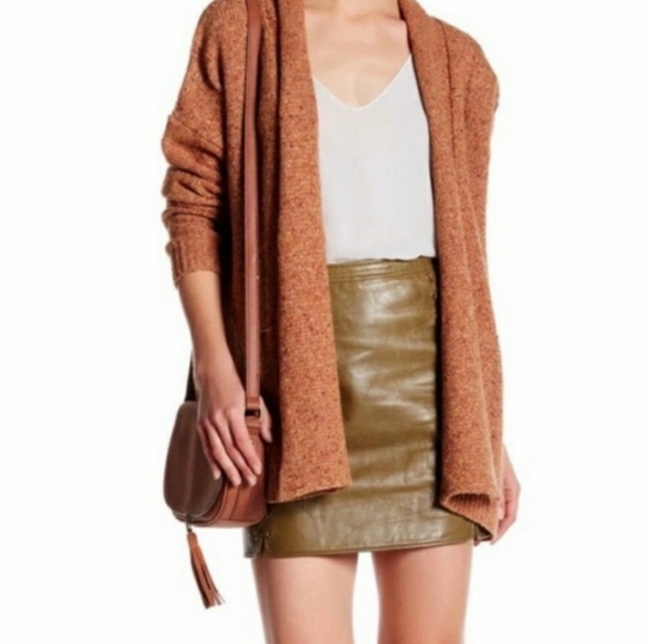Rebecca Minkoff | Open-front Wool-blend Cardigan with Pockets - Picture 3 of 15